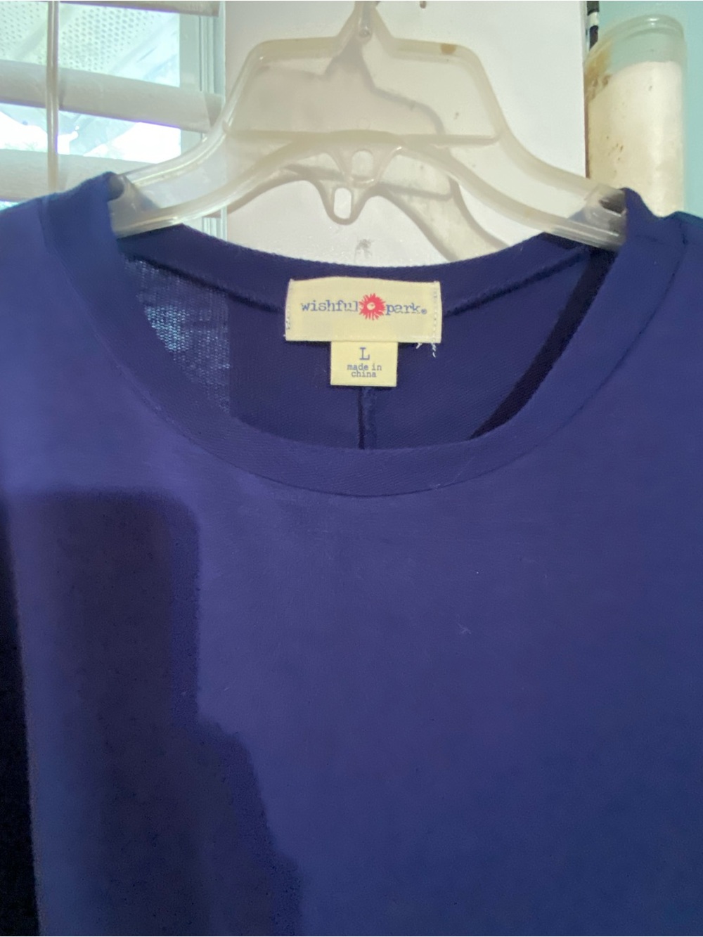 Wishful Perks Royal Blue Crewneck Top